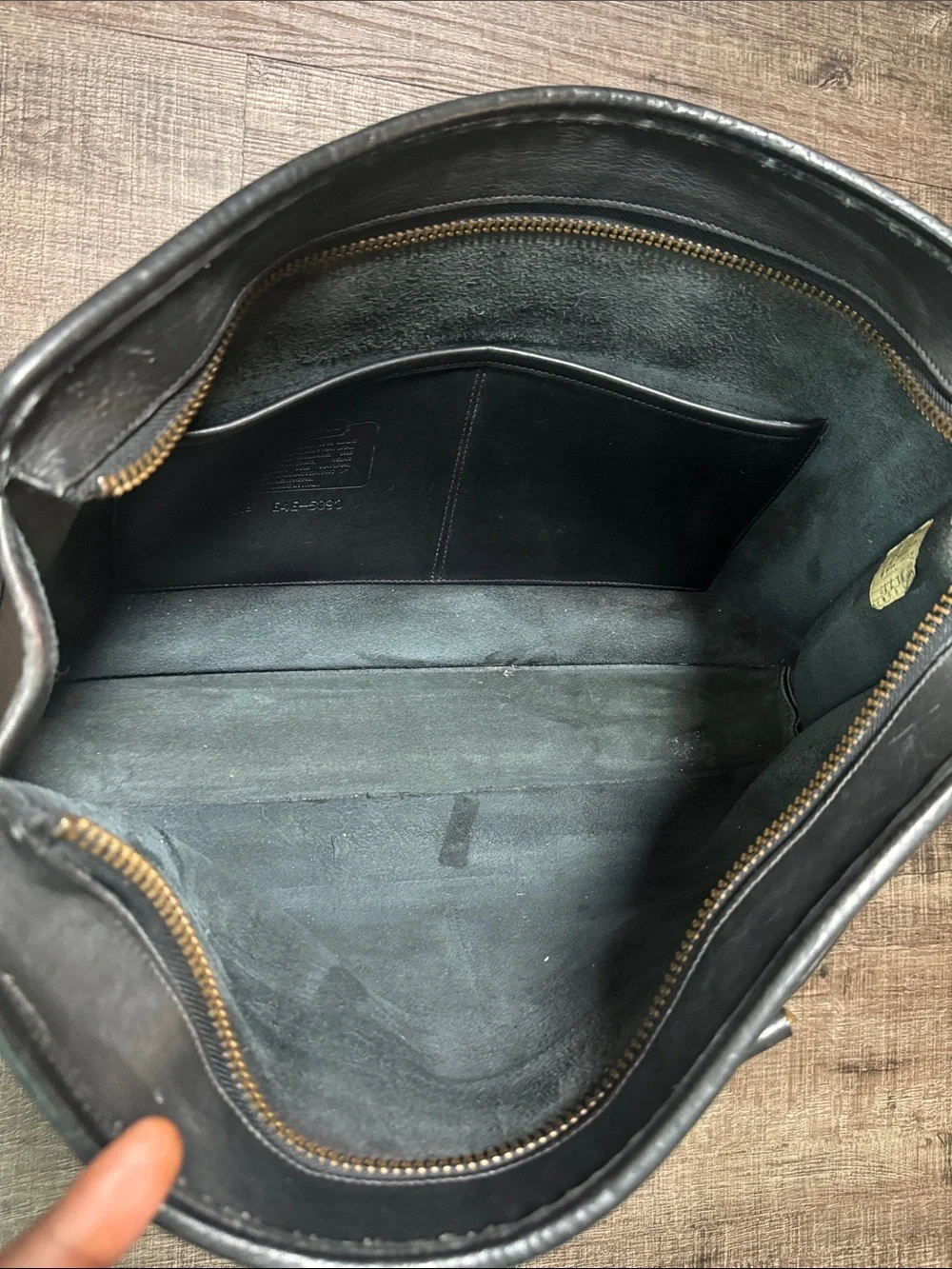 Vintage Coach Black Embassy Leather Briefcase